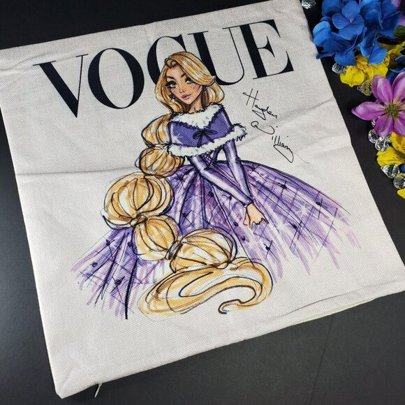 Rapunzel Princess Accent Pillowcase Tangled Sham Pillow Cushion Cover Home Decor - Picture 2 of 10